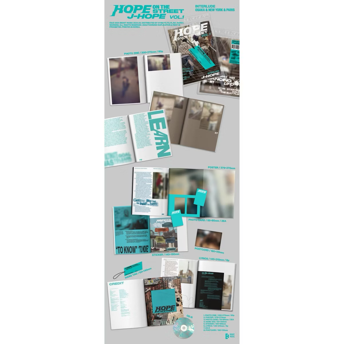 j-hope (BTS) – HOPE ON THE STREET VOL.1 (Target Exclusive CD) - Oh My Cd!