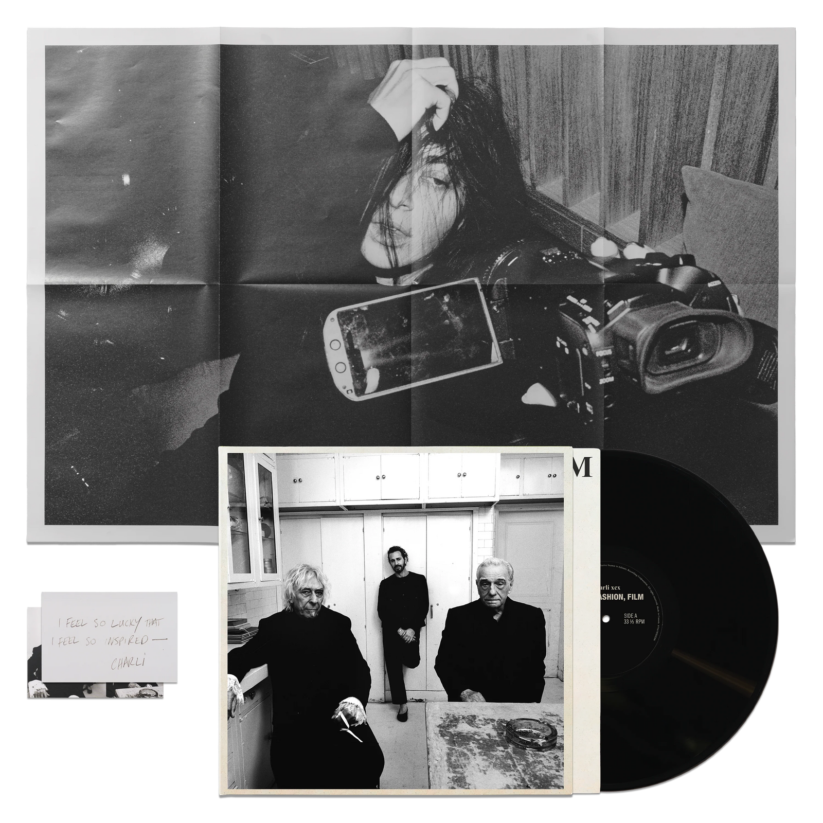 Charli XCX – Music, Fashion, Film (Black Vinyl + Signed Art Card) - Oh My Cd!