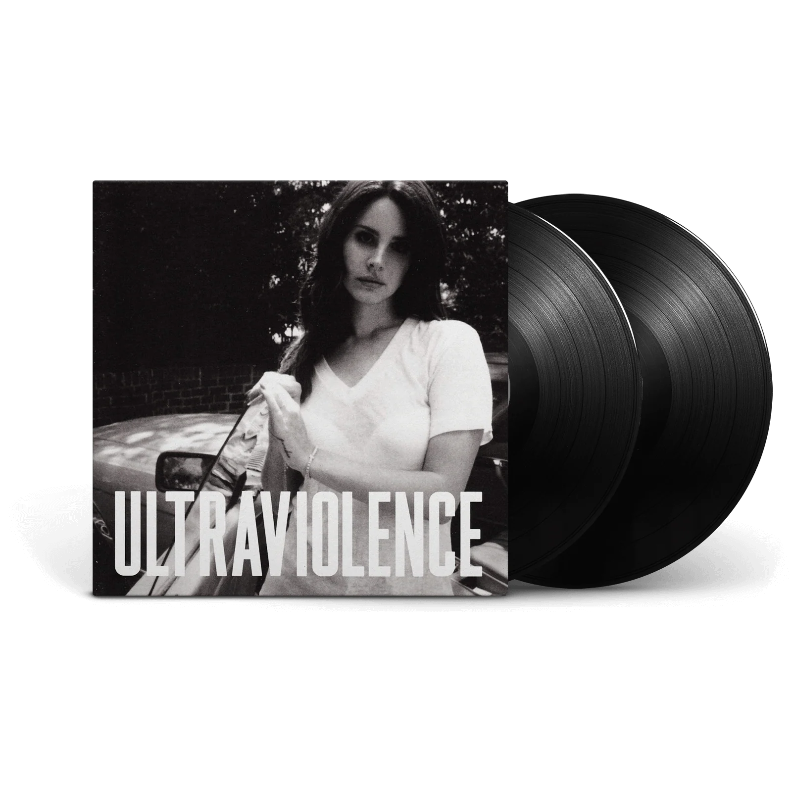 Vinilo usado de Lana Del Rey Ultraviolence Deluxe Edition con portada y etiquetas visibles.