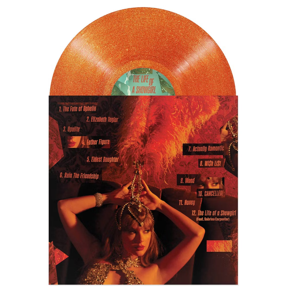 Taylor Swift - The Life of a Showgirl – Sweat And Vanilla Perfume Portofino Orange Glitter Vinyl