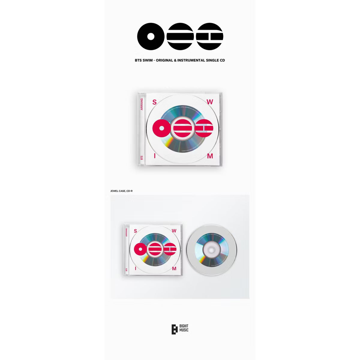 BTS – SWIM (Original & Instrumental) (Single CD)