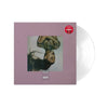 Vinilo transparente de Ariana Grande – thank u, next de la colección exclusiva de Oh My Cd! sobre fondo blanco.