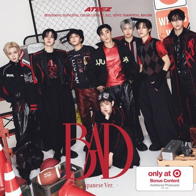 ATEEZ - BAD Japanese Ver, portada del CD Target Exclusive de Oh My Cd!