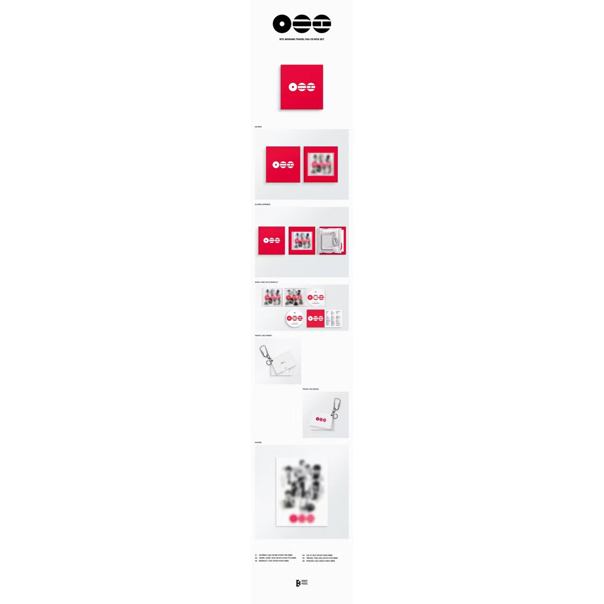 BTS – ARIRANG (Travel Tag CD Box Set)