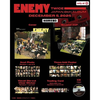 TWICE - ENEMY, portada del CD Target Exclusive de Oh My Cd!