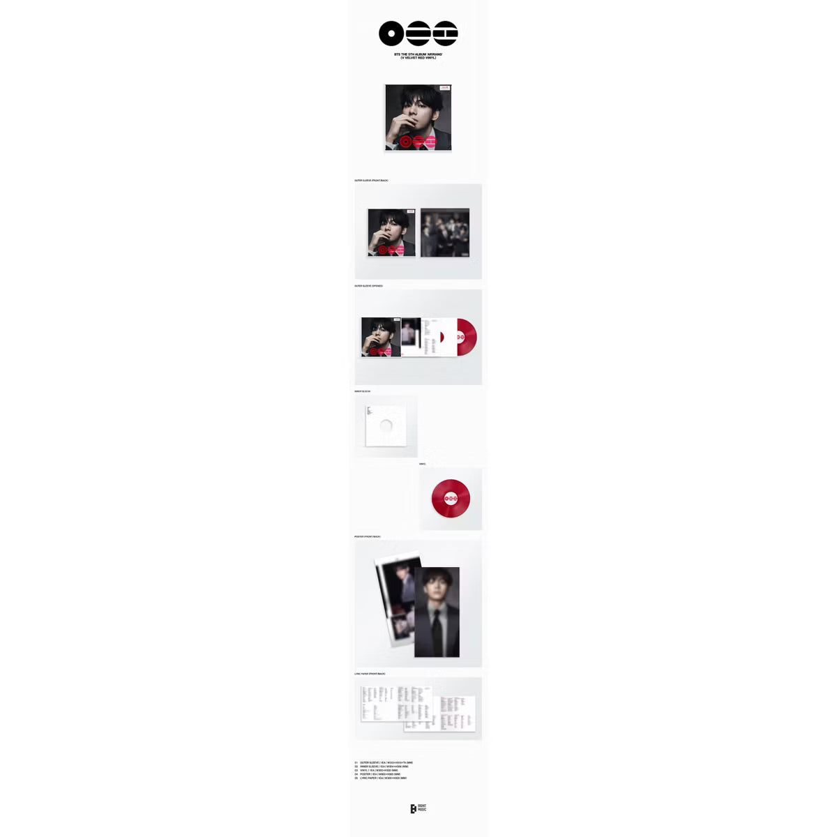BTS – ARIRANG (Target Exclusive V Velvet Red Vinyl)