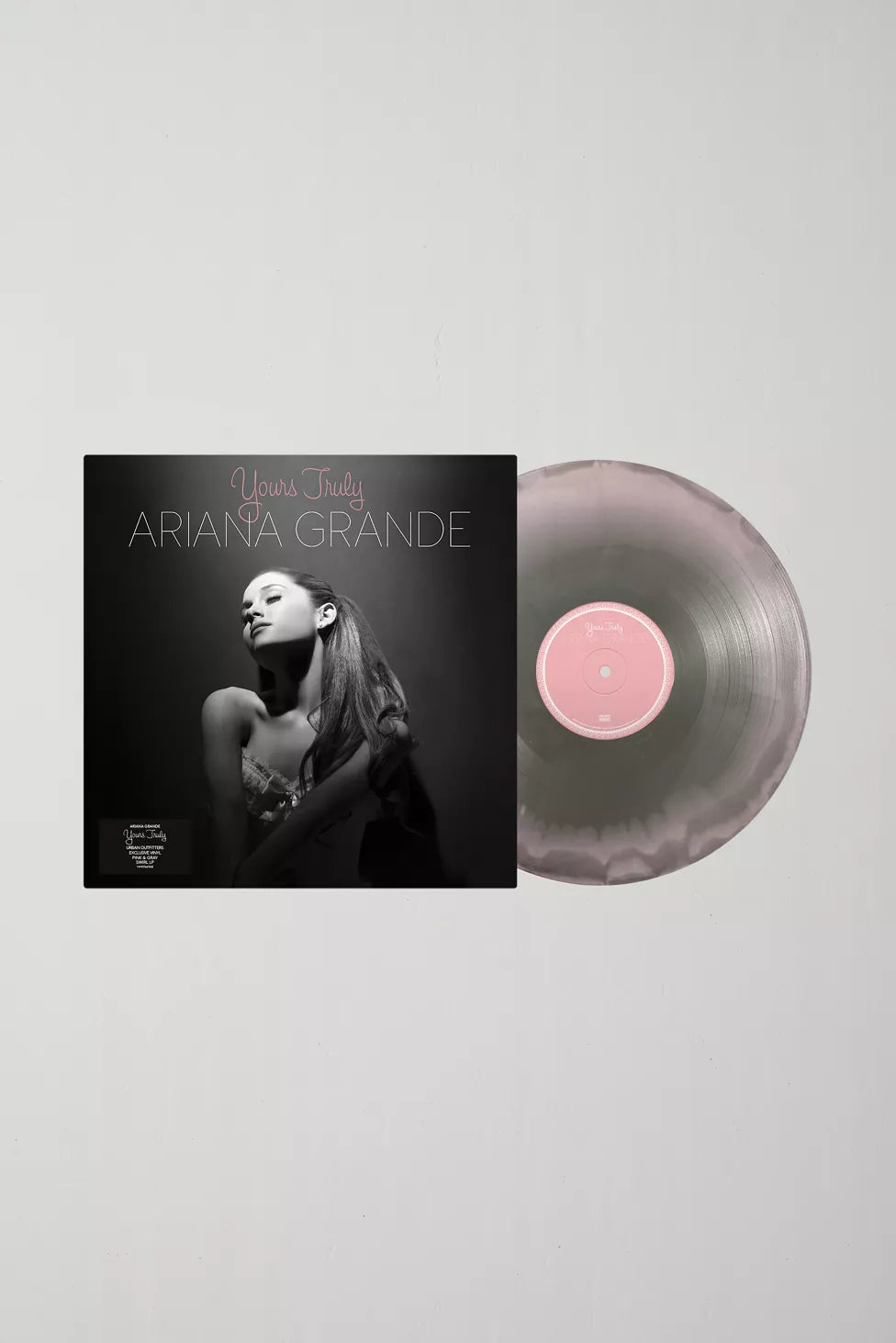 Ariana Grande – Yours Truly (Urban Outfitters Exclusive Pink & Grey Swirl Vinyl) - Oh My Cd!