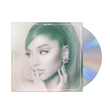 Portada del CD de Ariana Grande "Positions" en versión deluxe, con arte de la artista en la portada del álbum.