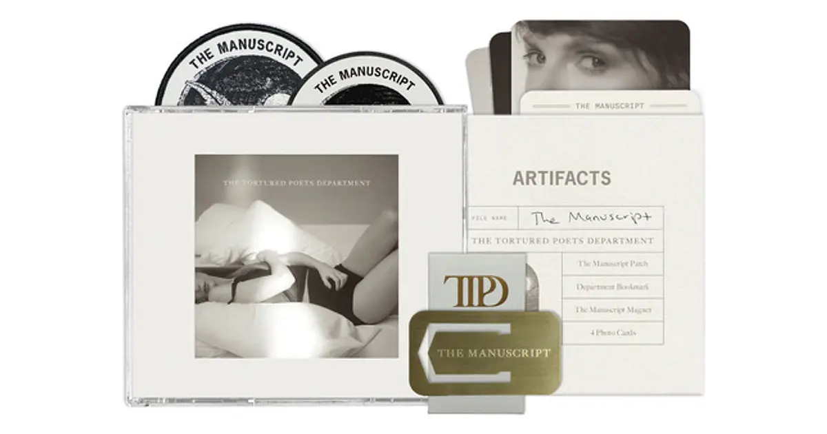 Taylor Swift – The Tortured Poets Department: The Manuscript (Limited Deluxe Collector’s Edition CD) - Oh My Cd!