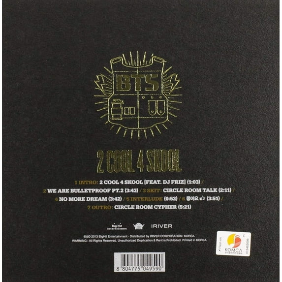 BTS – 2 Cool 4 Skool (CD) - Oh My Cd!