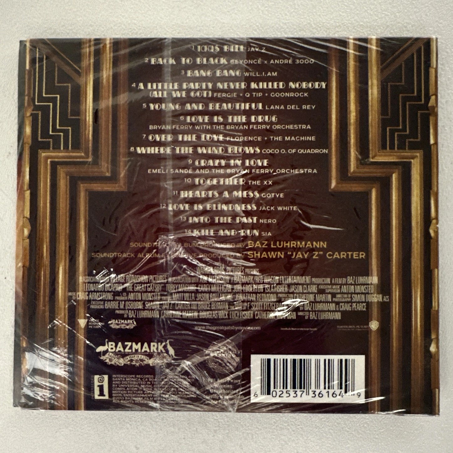 The Great Gatsby- Music From Baz Luhrmann's Film CD
